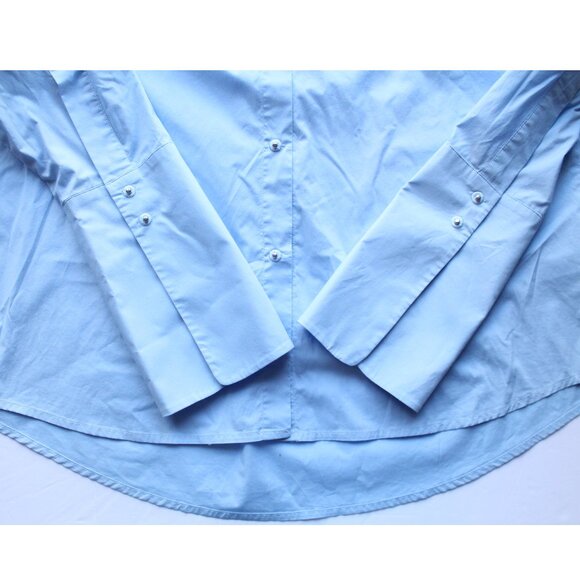 Misha Nonoo The Husband Shirt / Medium / Blue Button-Up Meghan Markle Blouse - Picture 6 of 9